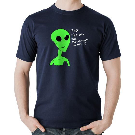 Imagem de Camiseta Algodão Thank's For Believing In Me Alien - Foca na Moda