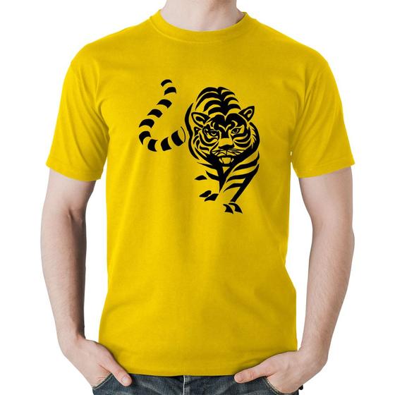 Imagem de Camiseta Algodão Tigre Traços - Foca na Moda