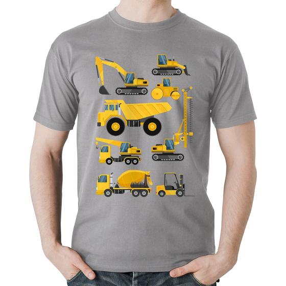Imagem de Camiseta Algodão Veículos de construção - Foca na Moda
