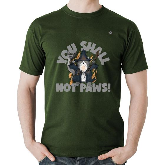 Imagem de Camiseta Algodão You shall not paws - Foca na Moda