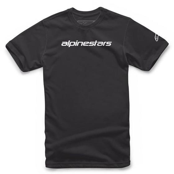 Imagem de Camiseta Alpinestars Linear Wordmark Preto Cinza