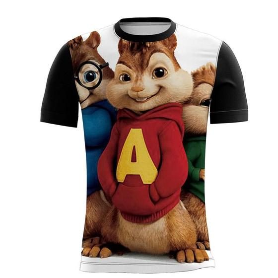 Imagem de Camiseta Alvin e os Esquilos Aventura Música Diversão 5