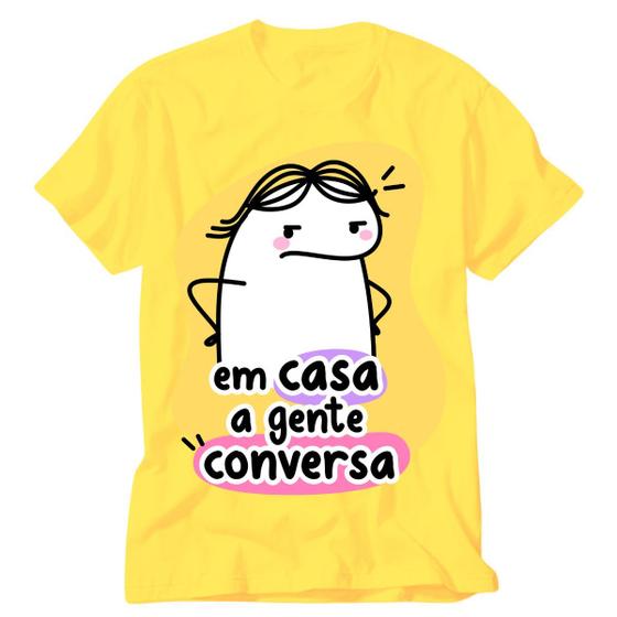 Imagem de Camiseta amarela Flork mãe campeã em arremesso de chinelo