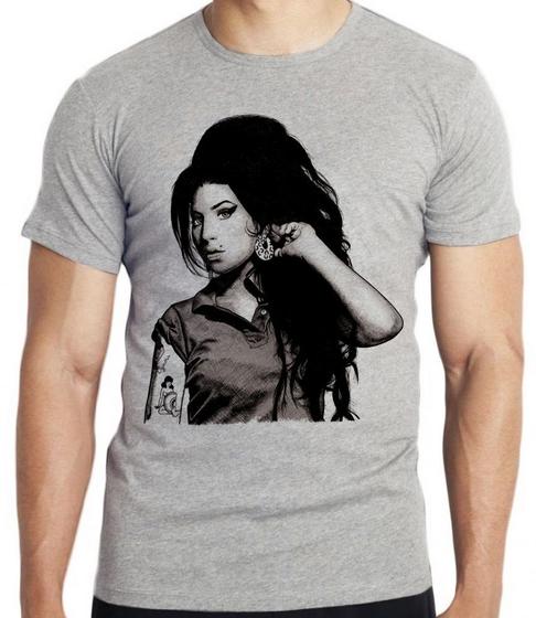 Imagem de Camiseta Amy Winehouse rock Blusa criança infantil juvenil adulto camisa tamanhos