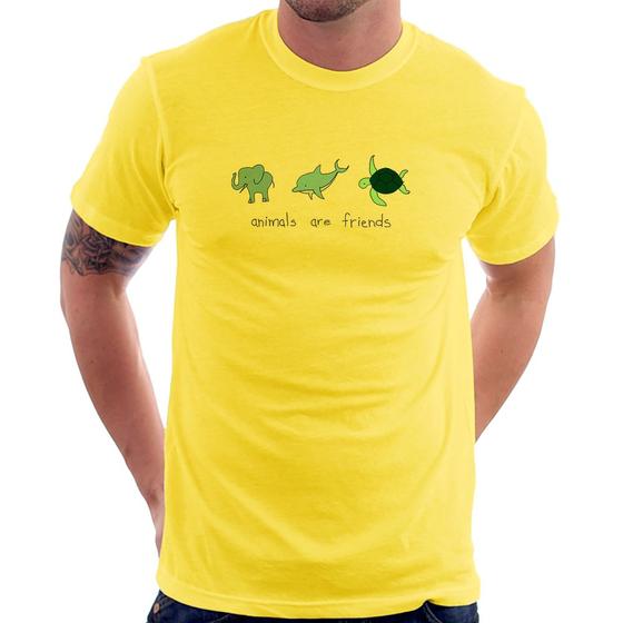 Imagem de Camiseta Animals are friends - Foca na Moda