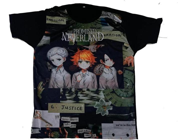 Imagem de Camiseta Anime The Promissed Neverland Blusa Adulto Unissex A297 BM