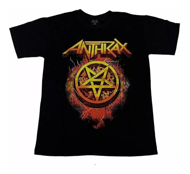 Imagem de Camiseta Anthrax Blusa Adulto Unissex Banda de Rock Epi274 