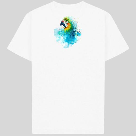 Imagem de Camiseta Aquarela T-shirt Algodão Blusa Estampada Manga Curta