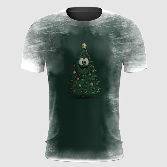 Imagem de Camiseta Árvore de Natal Sorrindo