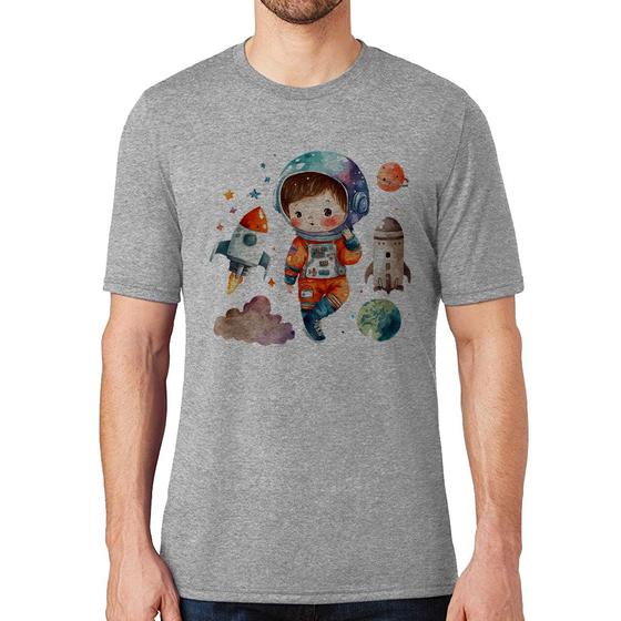 Imagem de Camiseta Astronauta Criança e Foguetes - Foca na Moda