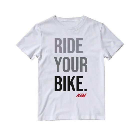 Imagem de Camiseta ASW Ride Your Bike - Branco