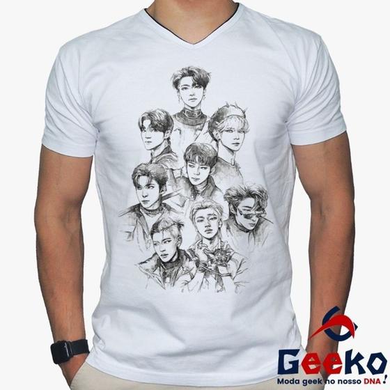 Imagem de Camiseta Ateez 100% Algodão K-pop Geeko