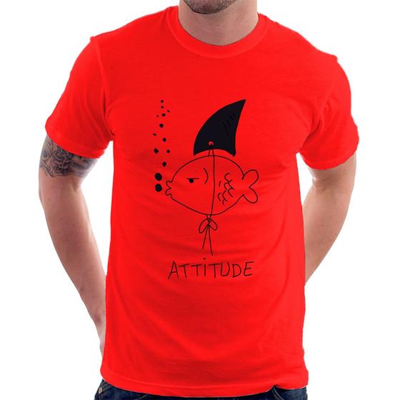 Imagem de Camiseta Atitude Peixe Tubarão - Foca na Moda