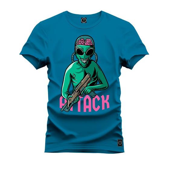 Imagem de Camiseta Attack Plus Size Gola Redonda Estampada Varias Cores