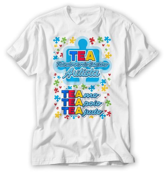 Imagem de Camiseta Autismo TEA Transtorno espectro autista te amo