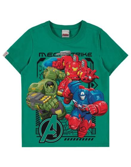 Imagem de camiseta avengers mech strike menino algodão