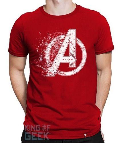 Imagem de Camiseta Avengers Vingadores Logo Endgame Camisa Rubi Geek