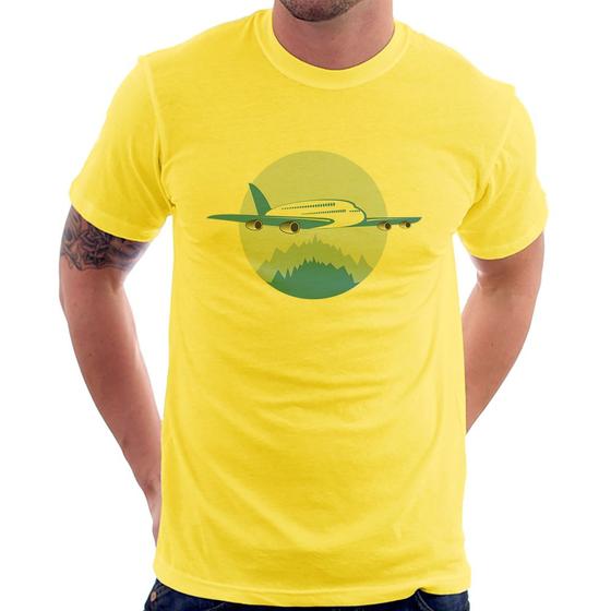 Imagem de Camiseta Avião nas Montanhas - Foca na Moda