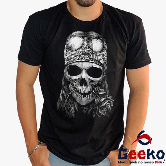 Imagem de Camiseta Axl Rose 100% Algodão Guns N Roses Rock Geeko