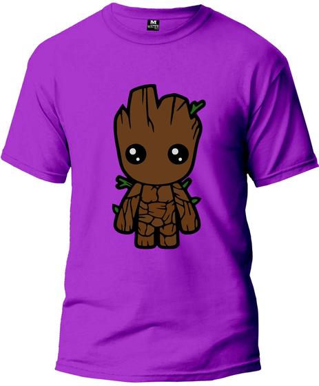 Imagem de Camiseta Baby Groot Básica Malha Algodão 30.1 Masculina e Feminina Manga Curta