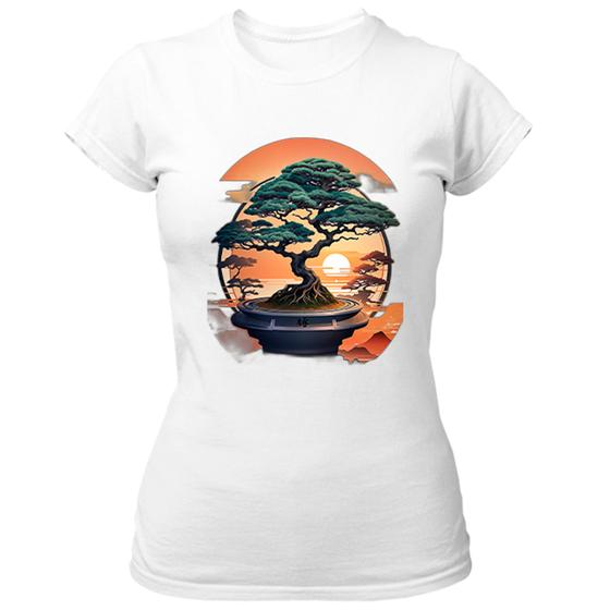 Imagem de Camiseta Baby Look Bonsai sunset japan