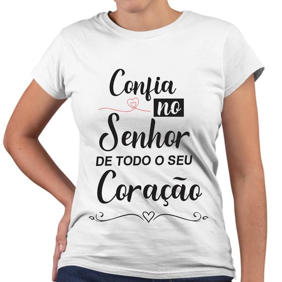 Imagem de Camiseta Baby Look Confia No Senhor Religiosa