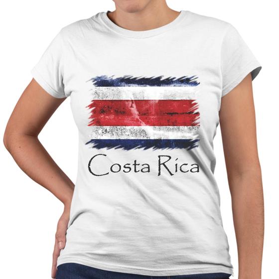 Imagem de Camiseta Baby Look Costa Rica Bandeira País