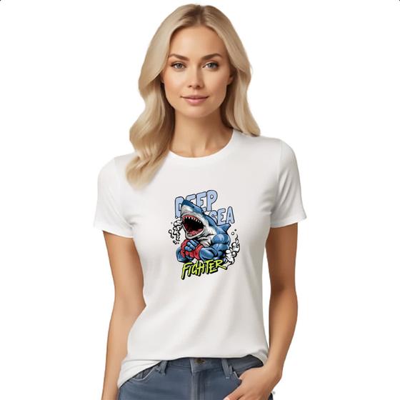 Imagem de Camiseta Baby Look Deep sea fighter