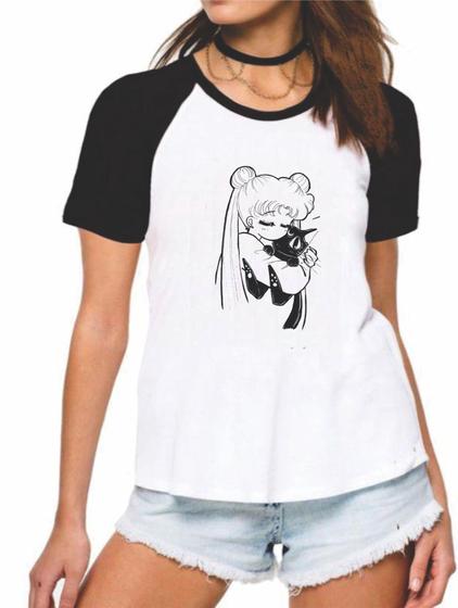 Imagem de Camiseta Baby Look Desenho Sailor Moon