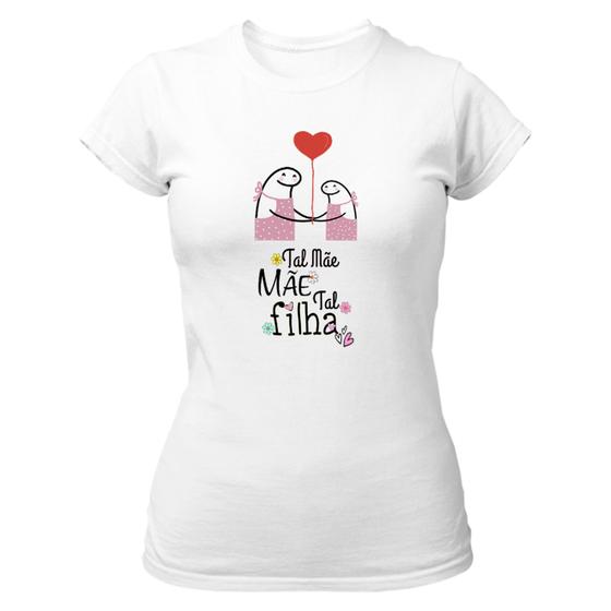 Imagem de Camiseta Baby Look Dia das mães Flork Tal mâe tal filha