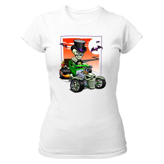 Imagem de Camiseta Baby Look Divertida Bone Rod