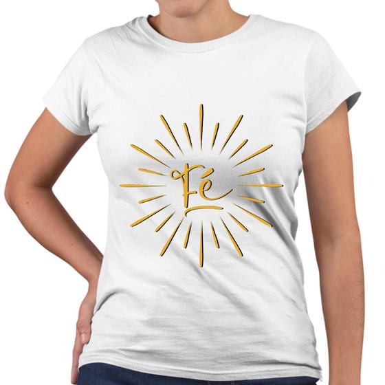 Imagem de Camiseta Baby Look Fé Religiosa Igreja Cristã