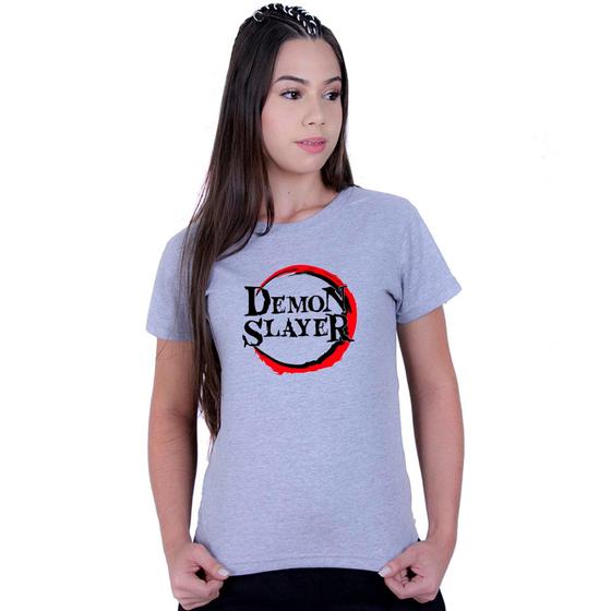 Imagem de Camiseta Baby Look Feminina Anime Demon Slayer