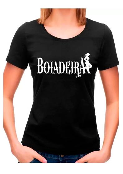 Imagem de Camiseta Baby look feminina boiadeira cowgirl roça agro