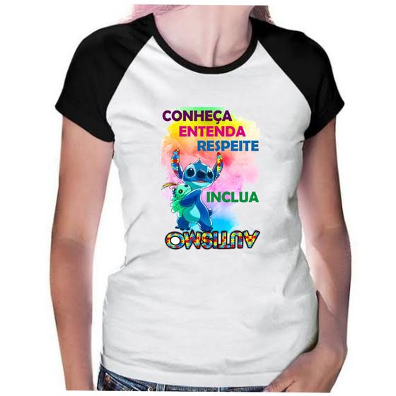 Imagem de Camiseta Baby look feminina espectro autismo mãe autista