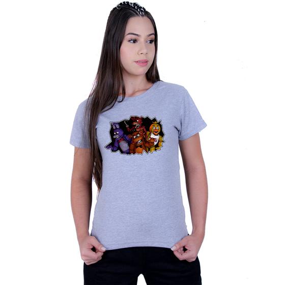 Imagem de Camiseta Baby Look Feminina Five Nights at Freddy's