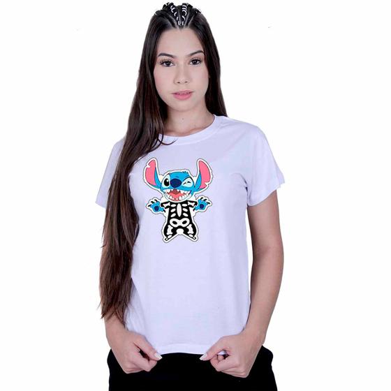 Imagem de Camiseta Baby Look Feminina Lilo Stitch Halloween