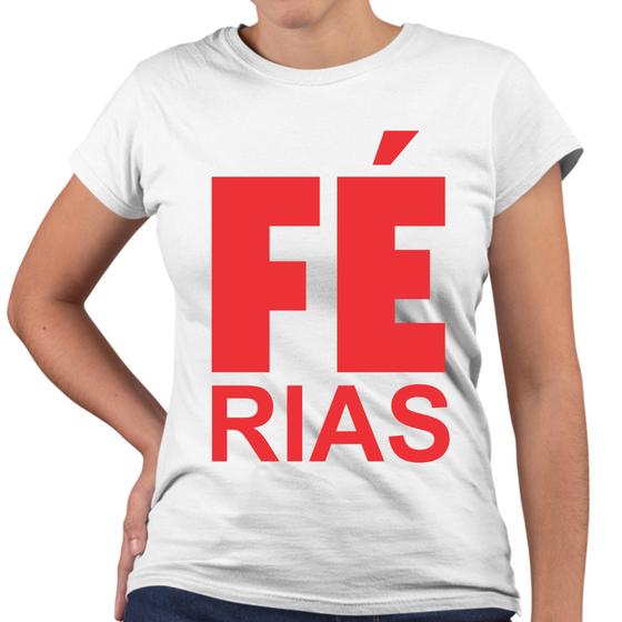 Imagem de Camiseta Baby Look Férias Fé