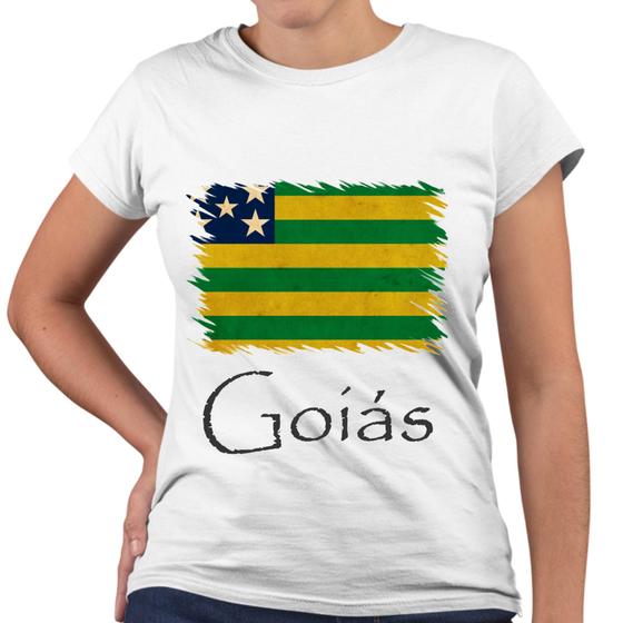 Imagem de Camiseta Baby Look Goiás Bandeira Estado Brasil