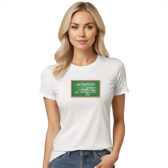 Imagem de Camiseta Baby Look Matematica equacao segundo grau