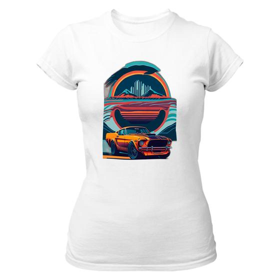 Imagem de Camiseta Baby Look Mustang Cobra Shelby Colorful Shades