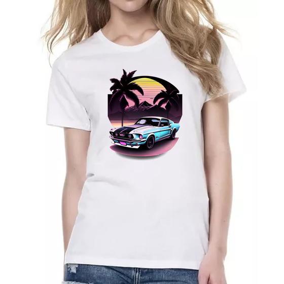 Imagem de Camiseta Baby Look Mustang Sunset Arte