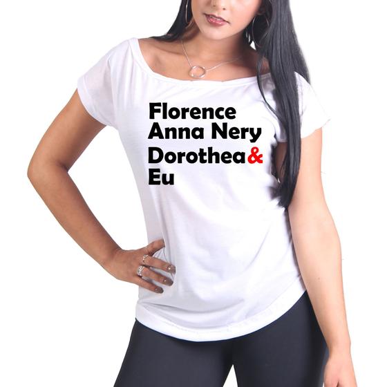 Imagem de Camiseta Baby-look ou Bata enfermagem Florence Nigthingale Anna Nery Dorothea e eu