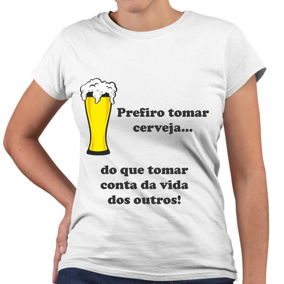 Imagem de Camiseta Baby Look Prefiro Tomar Cerveja