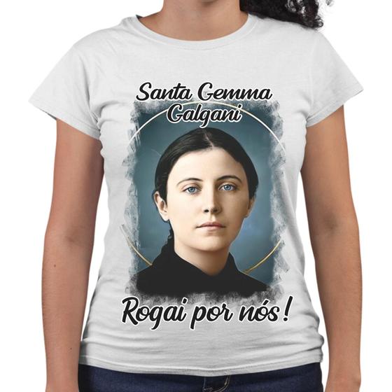 Imagem de Camiseta Baby Look Santa Gemma Galgani Rogai Por Nós!