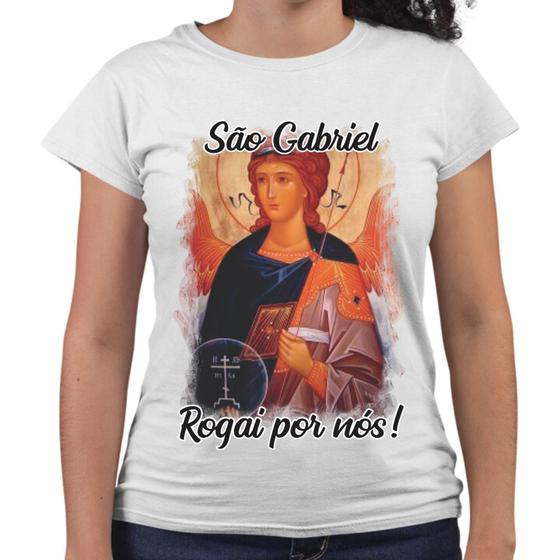 Imagem de Camiseta Baby Look São Gabriel Rogai Por Nós! Religiosa