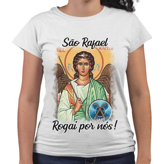 Imagem de Camiseta Baby Look São Rafael Rogai Por Nós! Religiosa