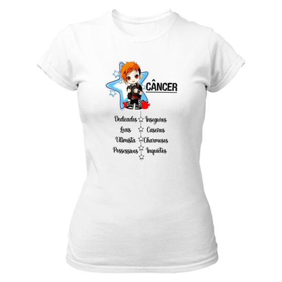 Imagem de Camiseta Baby Look Signo Cute Câncer