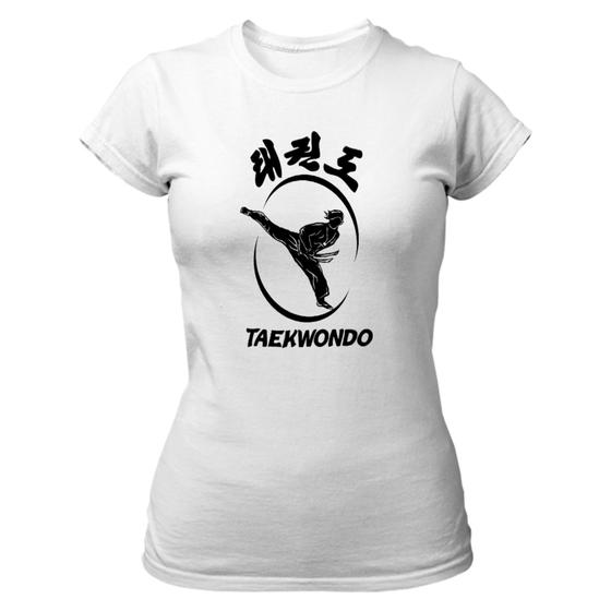 Imagem de Camiseta Baby Look Taekwondo Kick in Face