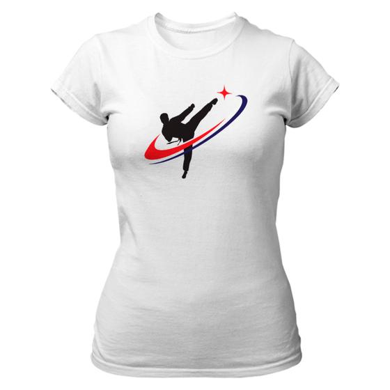 Imagem de Camiseta Baby Look Taekwondo kick in star